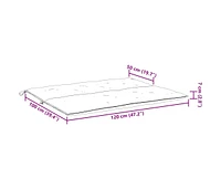 Garden Bench Cushion Taupe 47.2"x(19.7"+19.7")x2.8" Oxford Fabric