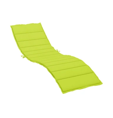 vidaXL Sun Lounger Cushion Bright Green 78.7"x23.6"x1.2" Oxford Fabric