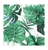 Sun Lounger Cushion Leaf Pattern Oxford Fabric