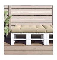 vidaXL Pallet Cushion Beige 47.2"x31.5"x4.7" Fabric