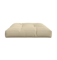 vidaXL Pallet Cushion Beige 47.2"x31.5"x4.7" Fabric