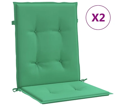Garden Lowback Chair Cushions 2 pcs 39.4"x19.7"x1.2" Oxford Fabric