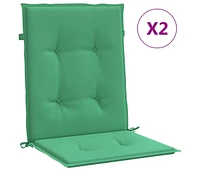 Garden Lowback Chair Cushions 2 pcs 39.4"x19.7"x1.2" Oxford Fabric