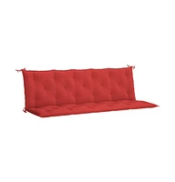 vidaXL Garden Bench Cushion Red 70.9"x(19.7"+19.7")x2.8" Oxford Fabric