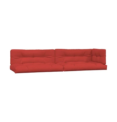 vidaXL Pallet Cushions 5 pcs Red Fabric