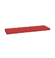 vidaXL Deck Chair Cushions 2 pcs Red Oxford Fabric