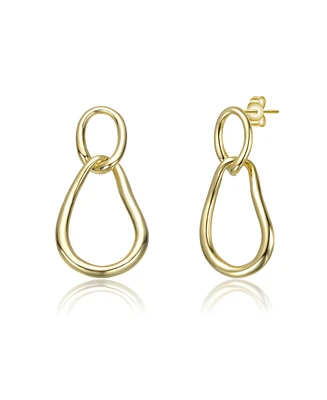 14K Gold Plated Golden Harmony Dangle Earrings