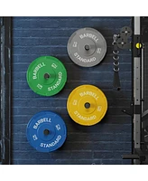 Er Kang Weight Plates 2 Inch, Bumper Plates with Enhanced Grip, Olympic Weight Plates for Strength Training and Weight Lifting