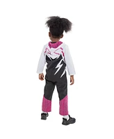 Spider-Man Baby Girls Spider-Gwen Zip Up Cosplay Coverall