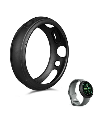 Wasserstein Protective Case Made for Google Pixel Watch 3 (45mm) - Ultra-Thin, Snap-On Rubber Case