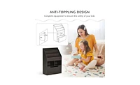 Slickblue Kids Shelf Book/Storage Cabinet – Space-Saving Organizer for Toys, Books, and Essentials