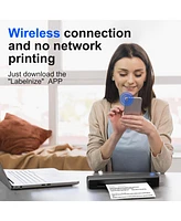Polono Portable Printer Wireless for Travel, D810 Bluethooth Thermal Printer Support for 8.5"x11" Us Letter, Inkless Printer Compatible with iOS, Andr