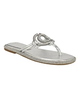 Guess Women's Saima G Cutout Rhinestone Flat Sandals