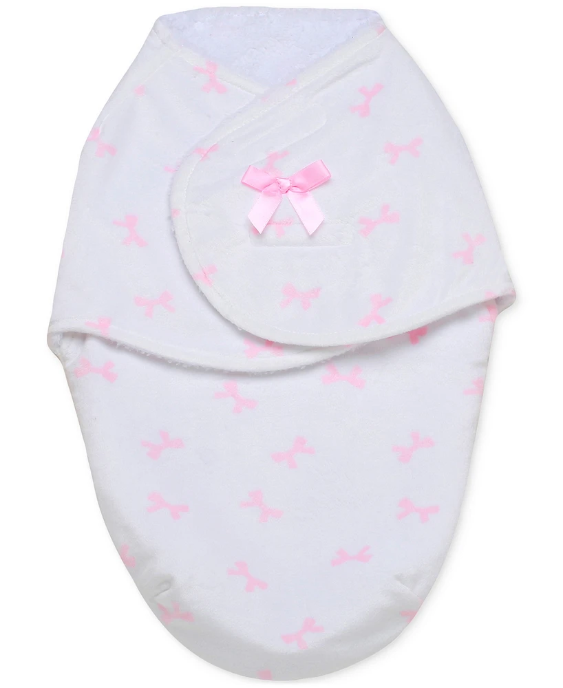 Little Me Baby Girls Wearable Bow Swaddle