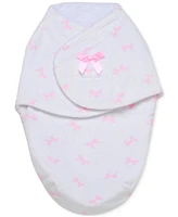 Little Me Baby Girls Wearable Bow Swaddle