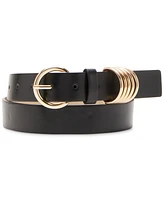 Steve Madden 2-Pc. Multi-Keeper Faux-Leather Belt Set