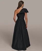 Donna Karan New York Women's Bow-Trim One-Shoulder Ball Gown