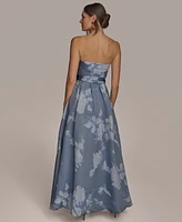 Donna Karan New York Women's Floral-Print Ball Gown