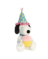 Aurora Medium Birthday Snoopy Peanuts Adorable Plush Toy White 12"