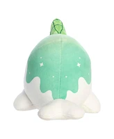 Aurora Small Crystal Nomwhal Tasty Peach Enchanting Plush Toy Emerald 7.5"