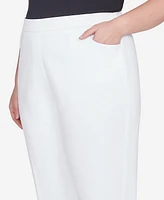 Alfred Dunner Plus Classic Allure Fit with Elastic Comfort Waistband Pants