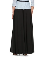 Alex Evenings Women's Chiffon Pull-On Maxi Skirt