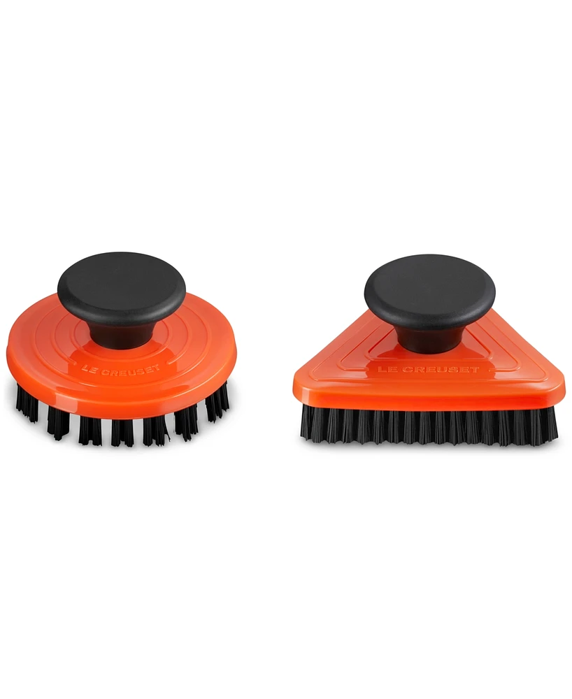 Le Creuset Grill Pan Nylon Cleaning Brushes, Set of 2