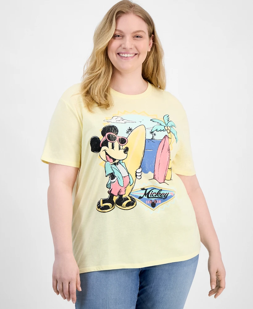 Disney Trendy Plus Mickey Surf Club Graphic T-Shirt