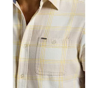 Men's Sagrino Fitted Plaid Button-Down Shirt