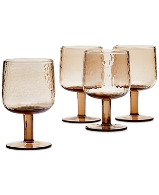 Oake Amber Textured Wine Glasses, Set of 4, Exclusively at Macy's