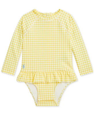 Polo Ralph Lauren Baby Ruffled Gingham Rash Guard