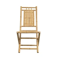 Folding Patio Chairs 2 pcs 18.1"x26"x39" Bamboo