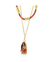 Disney Moana Layered Necklace – Vibrant Beads & Enamel Pendant