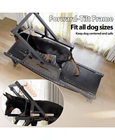 Er Kang Dog Treadmill for Large/Medium Dogs, Doggy Treadmill with Brake and Plastic Track, Dog Slat Mill to Keep Active and Fit, Dog Pacer Treadmill U