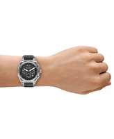 A|X Armani Exchange Men's Quartz Chronograph Gray Polyurethane Watch, 44mm