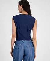 Guess Women's Nautical Or Nice Crewneck Corset Top