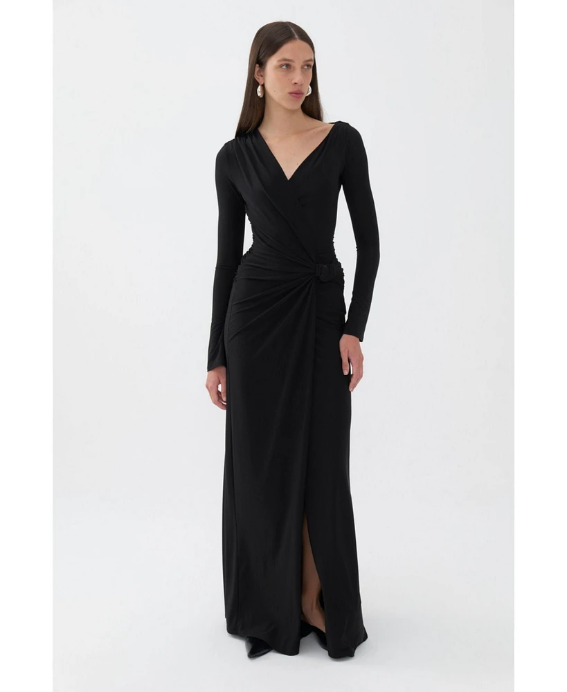 Nocturne Women's Knotted Long Dress