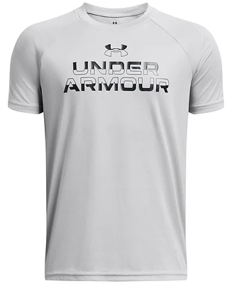 Under Armour Big Boys Tech Split Wordmark Graphic Short-Sleeve T-Shirt