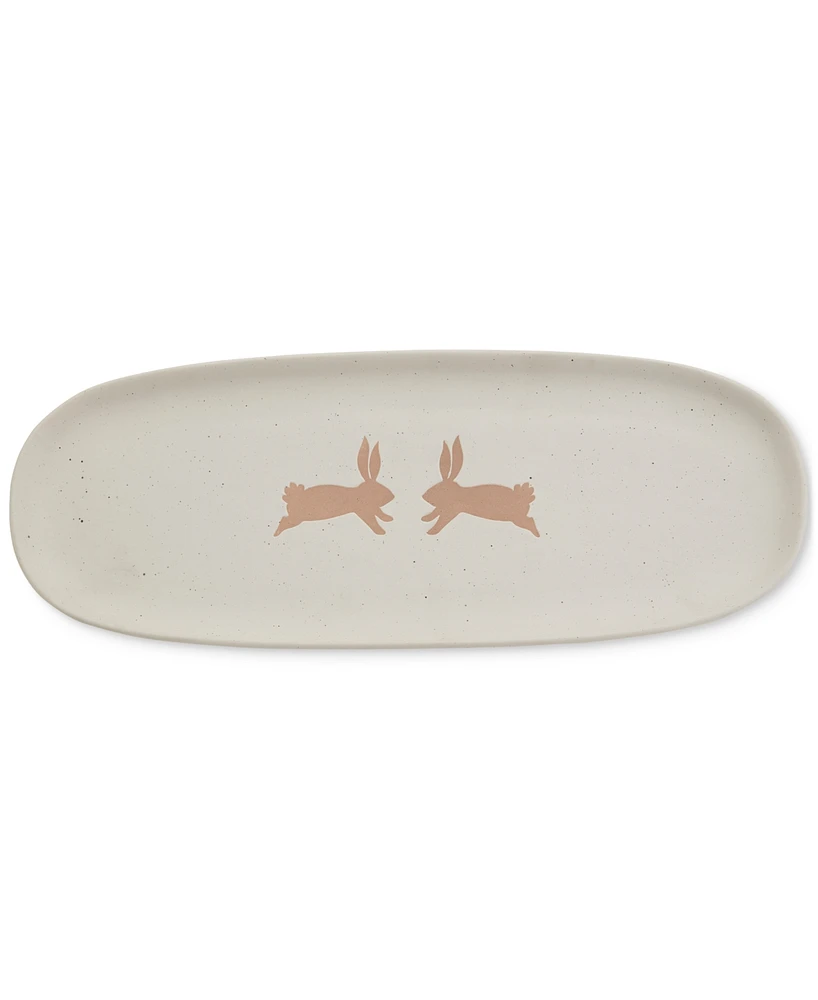 Haven Easter Bunny 14.5" Narrow Serving Tray