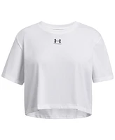 Under Armour Big Girls Rival Crewneck Logo T-shirt