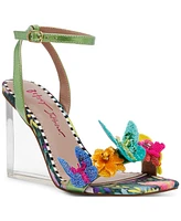 Betsey Johnson Women's Apolo Butterfly Lucite Wedge Sandals