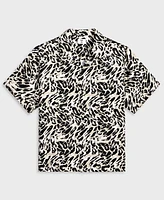 Mode of One Men's Relaxed-Fit Leopard-Print Button-Down Camp Shirt, Exclusively at Macy's