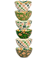 Certified International St. Patrick's Day Shamrock Bowls, Set of 6