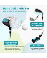Junior Complete Golf Club Set Right Hand with Rain Hood for Kids