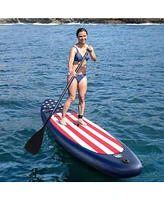 Inflatable Paddle Board with Removable Fin and Backpack