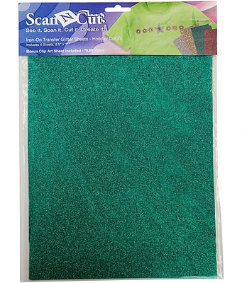 Brother ScanNCut CATG03 Iron-On Transfer Glitter Sheets (Holiday Colors)