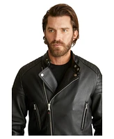 Robert Graham Men's Faux Leather Moto