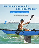 Inflatable 2-person Kayak Set with Aluminium Oars and Repair Kit
