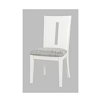 Urban Icon Contemporary Slotback Upholstered Dining Chair (Set of 2)