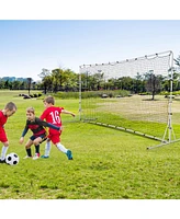 12 x 6 Feet Soccer Rebounder Net with All Weather Net